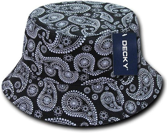 DECKY BUCKET HATS , Plain and Bandana ,  For Big Brains they big as