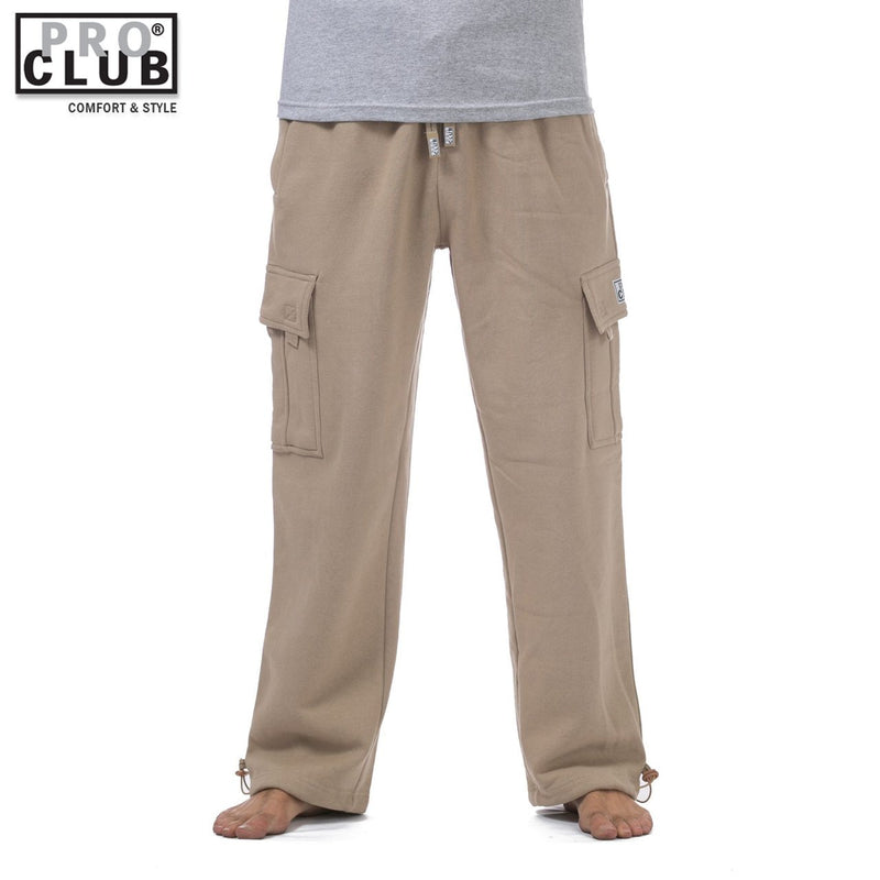 PRO CLUB Cargo Fleece Track Pants