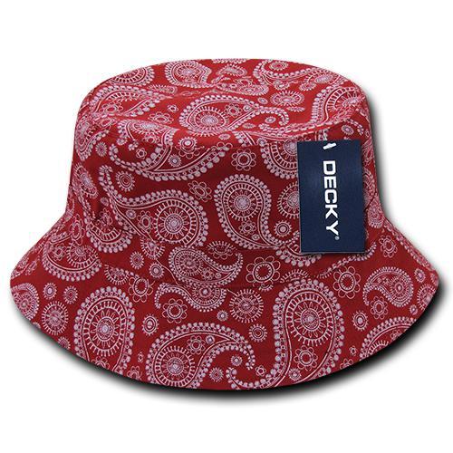 DECKY BUCKET HATS , Plain and Bandana , For Big Brains they big as