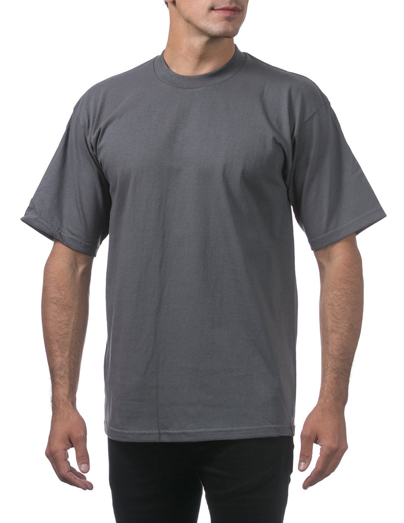 PRO CLUB Heavyweight Short Sleeve Tall Tee GRAPHITE - THE M.F OLDSCHOOL STORE