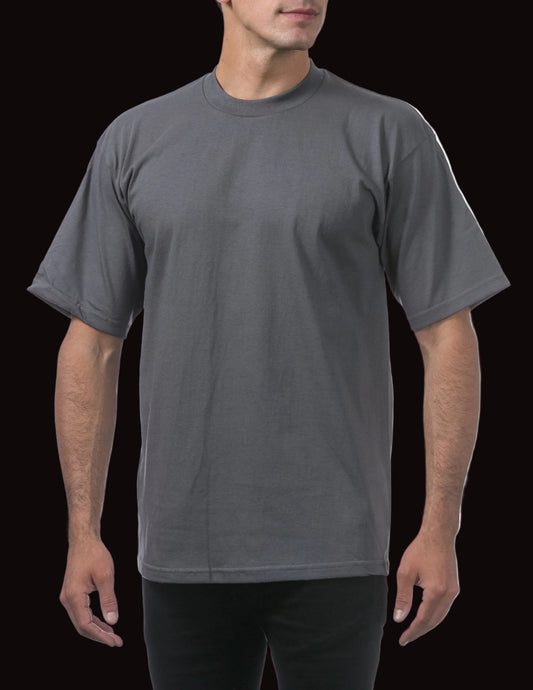 PRO CLUB Heavyweight Short Sleeve Tall Tee GRAPHITE - THE M.F OLDSCHOOL STORE