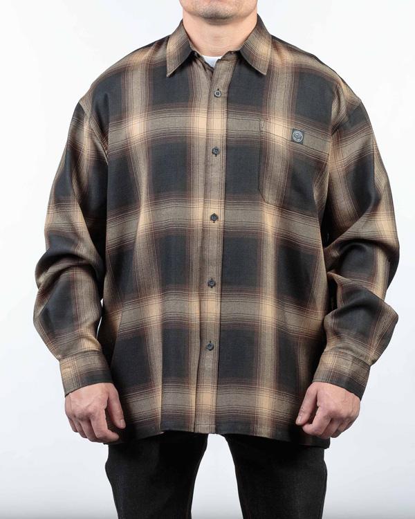 LOWRIDER Veteranos Long Sleeves Shirts , BROWN