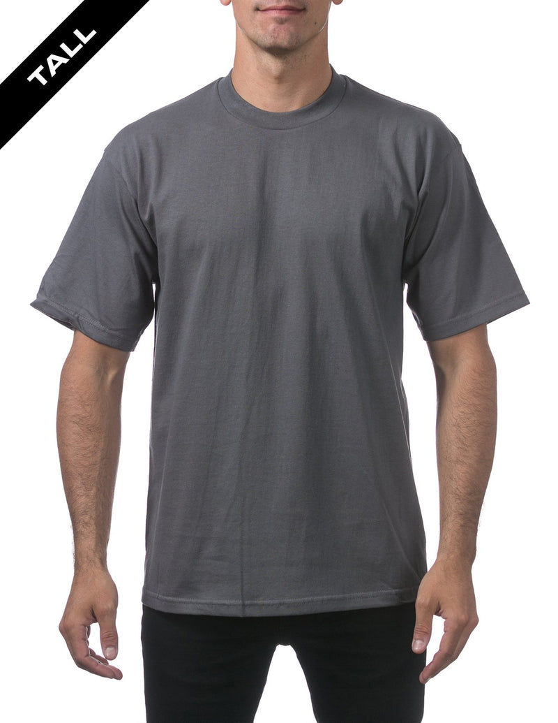 PRO CLUB Heavyweight Short Sleeve Tall Tee GRAPHITE - THE M.F OLDSCHOOL STORE