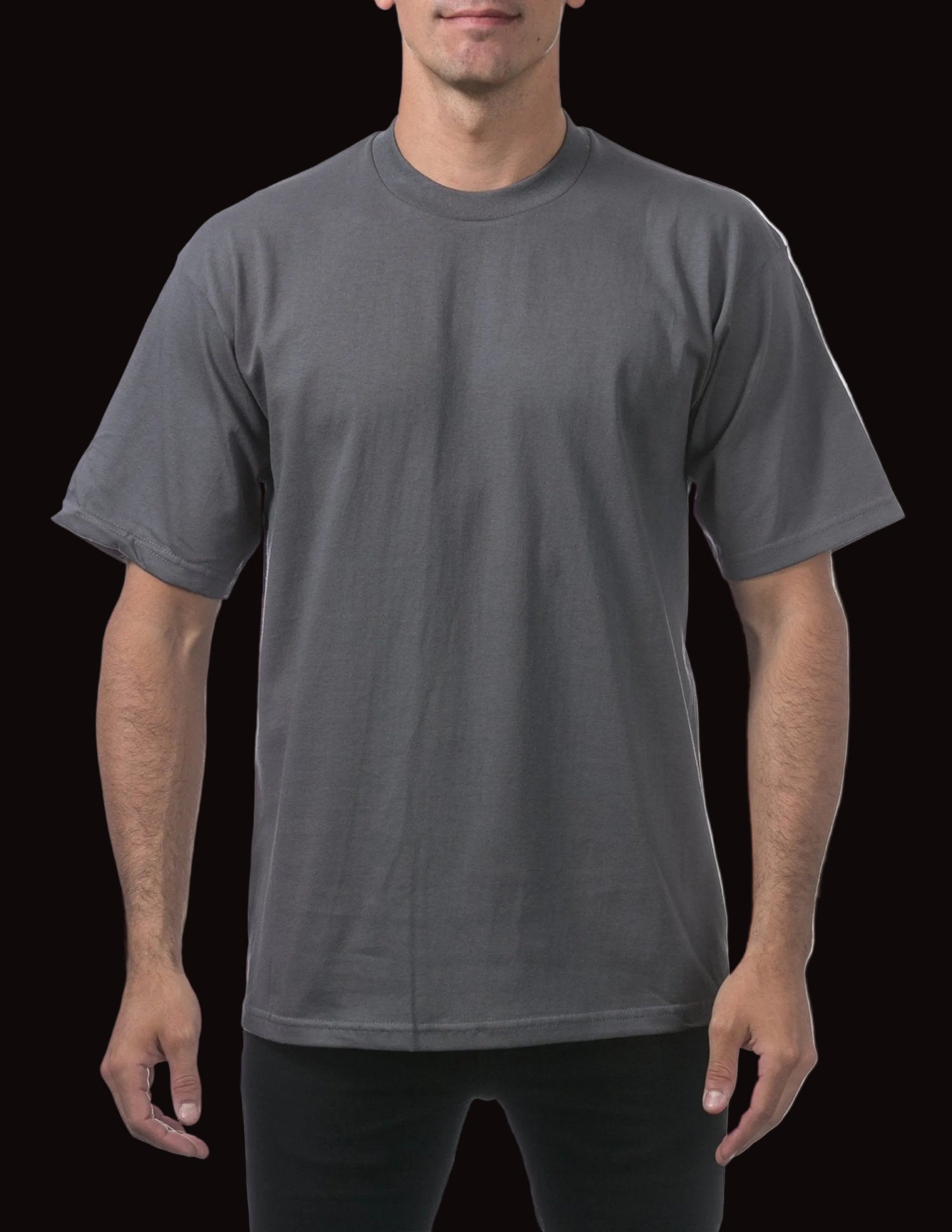 PRO CLUB Heavyweight Short Sleeve Tall Tee GRAPHITE - THE M.F OLDSCHOOL STORE