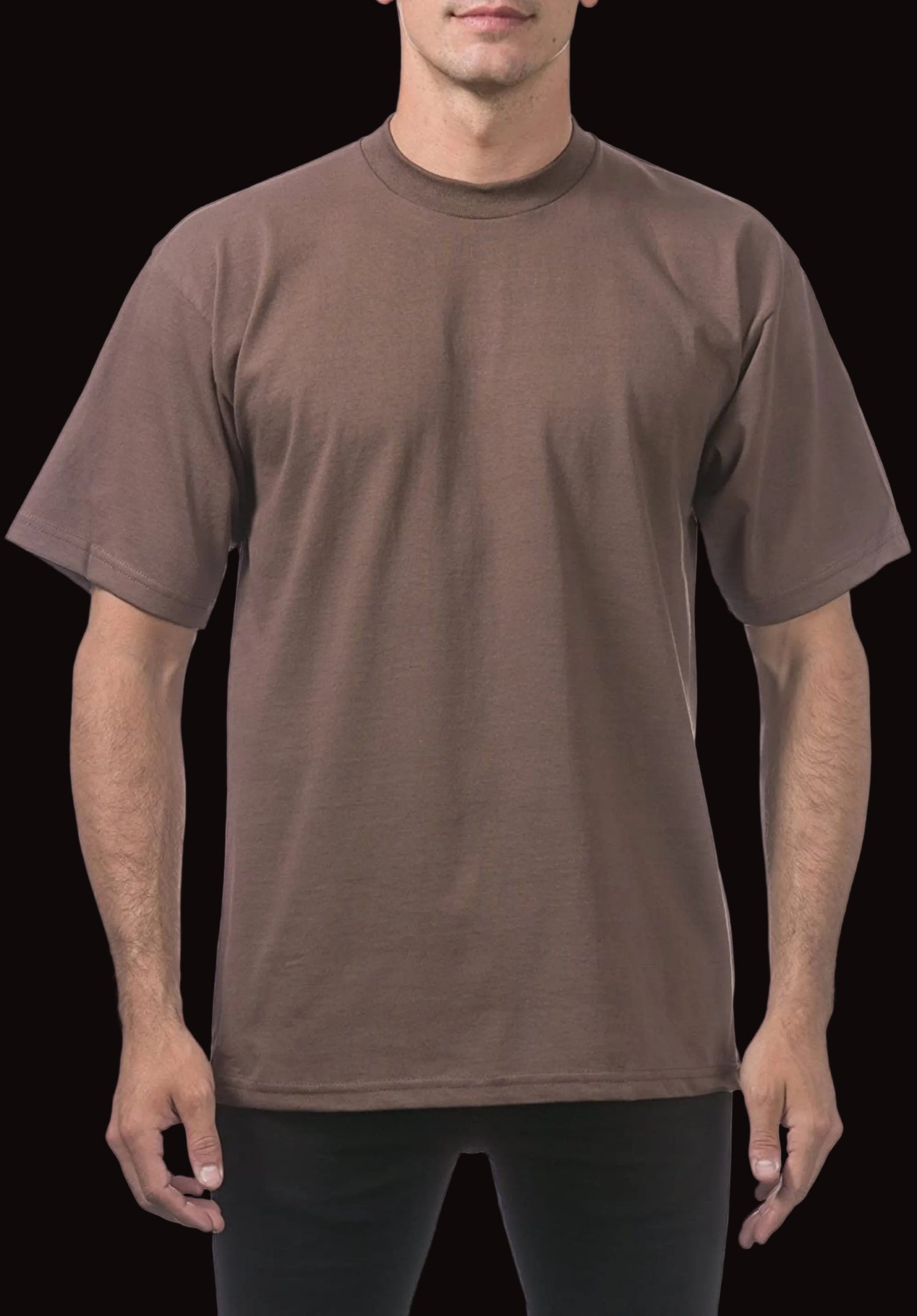 ProClub Tee Shirts ,Heavyweights, BROWN