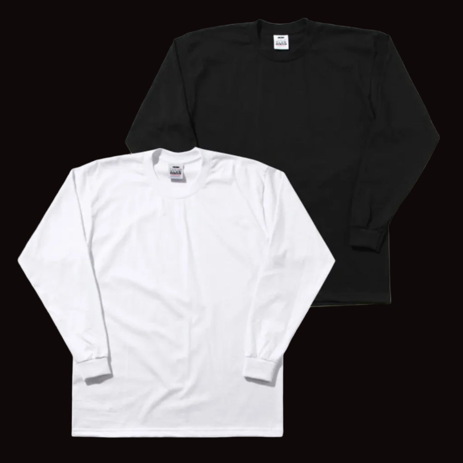 Pro Club Tee Shirt LONG SLEEVE Heavyweight Talls BLACK - THE M.F OLDSCHOOL STORE