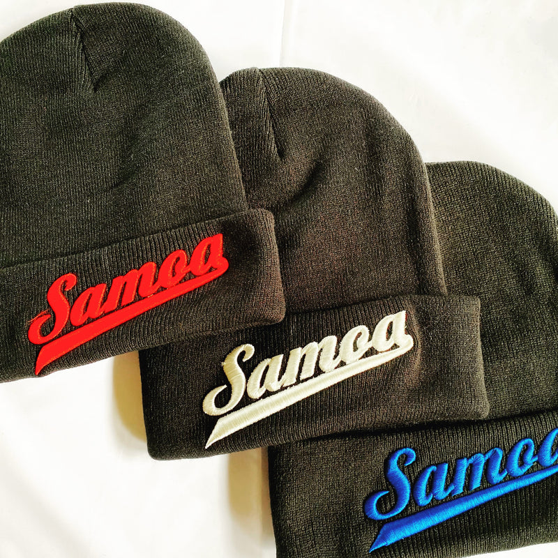 SAMOA THE BEAUTIFUL Beanie Oldschoolstore Original Black Turn it up