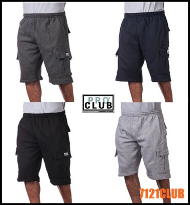 PROCLUB Fleece Cargo Long Shorts
