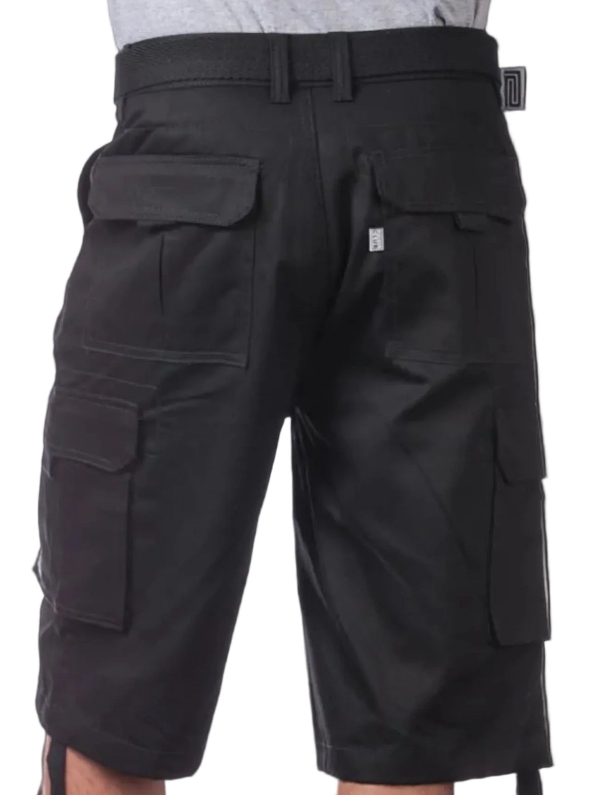 PROCLUB Twill Cargo Shorts — Black