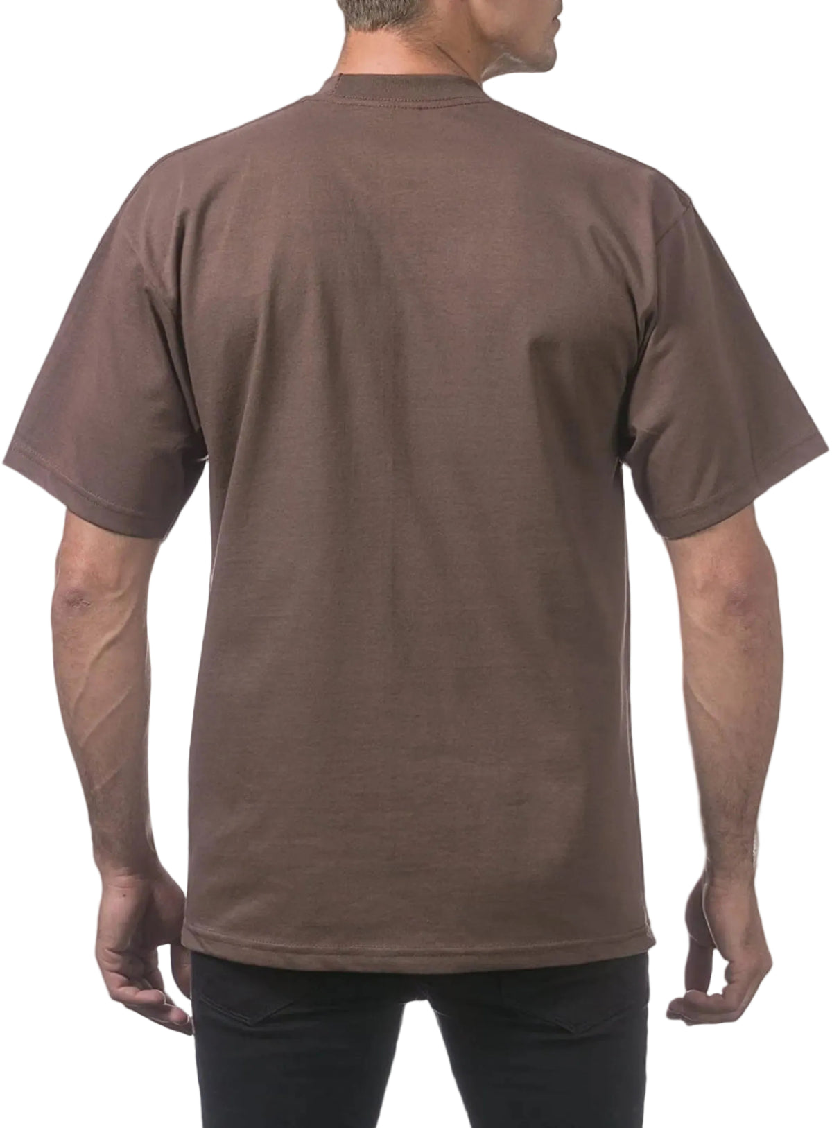 PROCLUB  Tee Shirts ,Heavyweights, BROWN